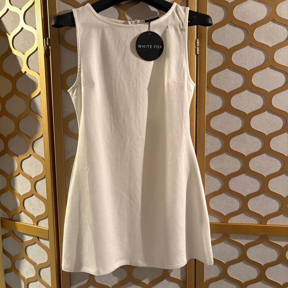 White Fox Dress- She's A Go Getter